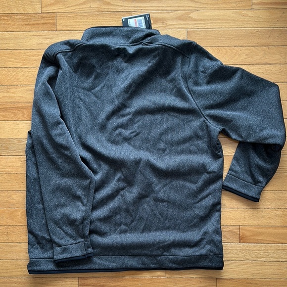 Men's Gray Quarter-Zip Pullover - Picture 5 of 5